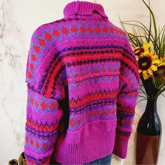 Rag & Bone soft 100% Wool Fair Isle sweater - Picture 6 of 8